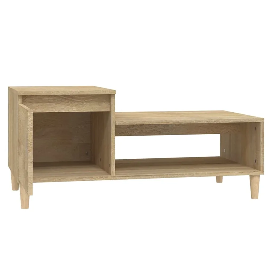 Table basse Chêne sonoma 100x50x45 cm Bois d'ingénierie - 6