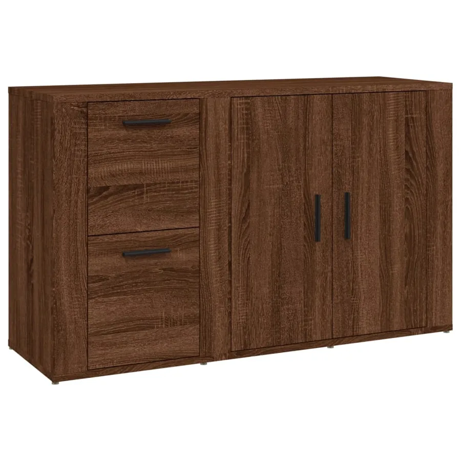 Buffet Chêne marron 100x33x59,5 cm Bois d'ingénierie - 2