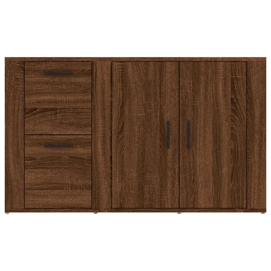 Buffet Chêne marron 100x33x59,5 cm Bois d'ingénierie - 6