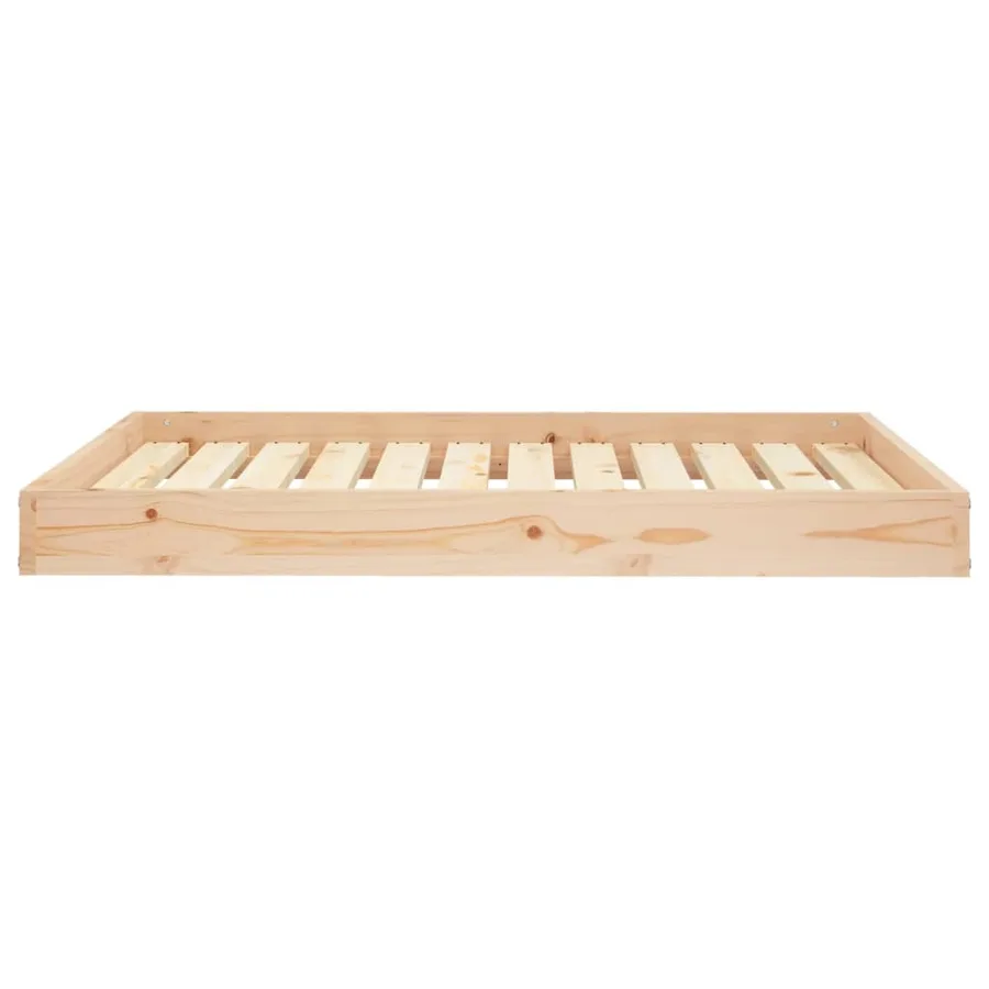 Lit pour chien 101,5x74x9 cm Bois de pin solide - 3