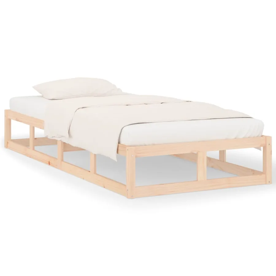 Cadre de lit sans matelas 90x200 cm bois massif - 2