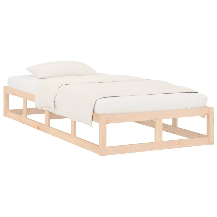 Cadre de lit sans matelas 90x200 cm bois massif - 3