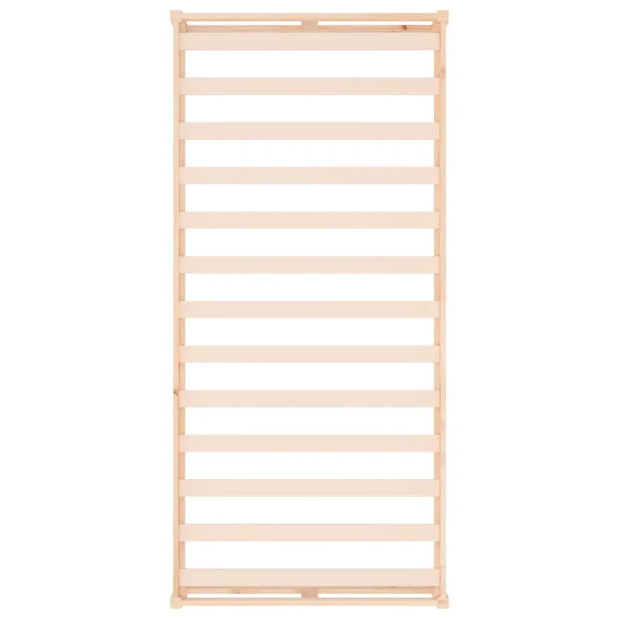 Cadre de lit sans matelas 90x200 cm bois massif - 6