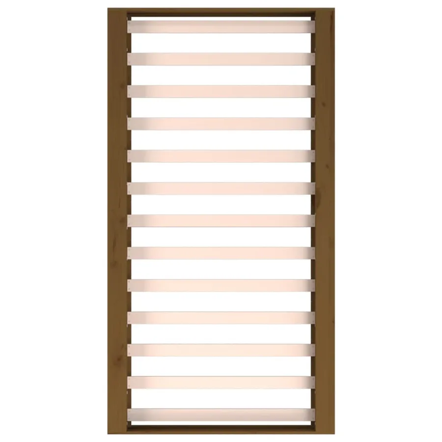 Cadre de lit sans matelas marron miel 75x190 cm bois massif - 6