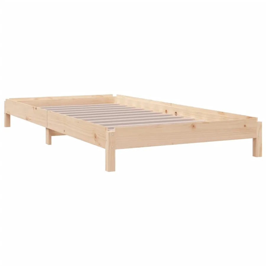 Lit empilable sans matelas 75x190 cm bois pin massif - 7