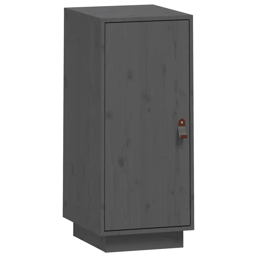 Buffet Gris 34x40x75 cm Bois massif de pin - 2