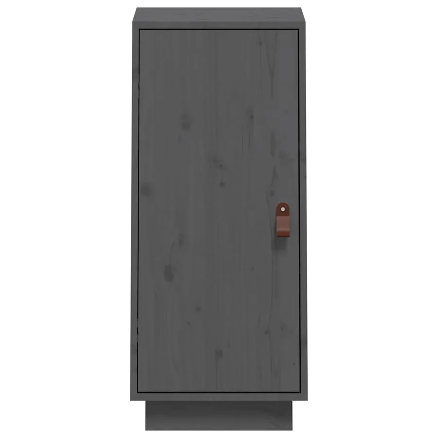 Buffet Gris 34x40x75 cm Bois massif de pin - 3