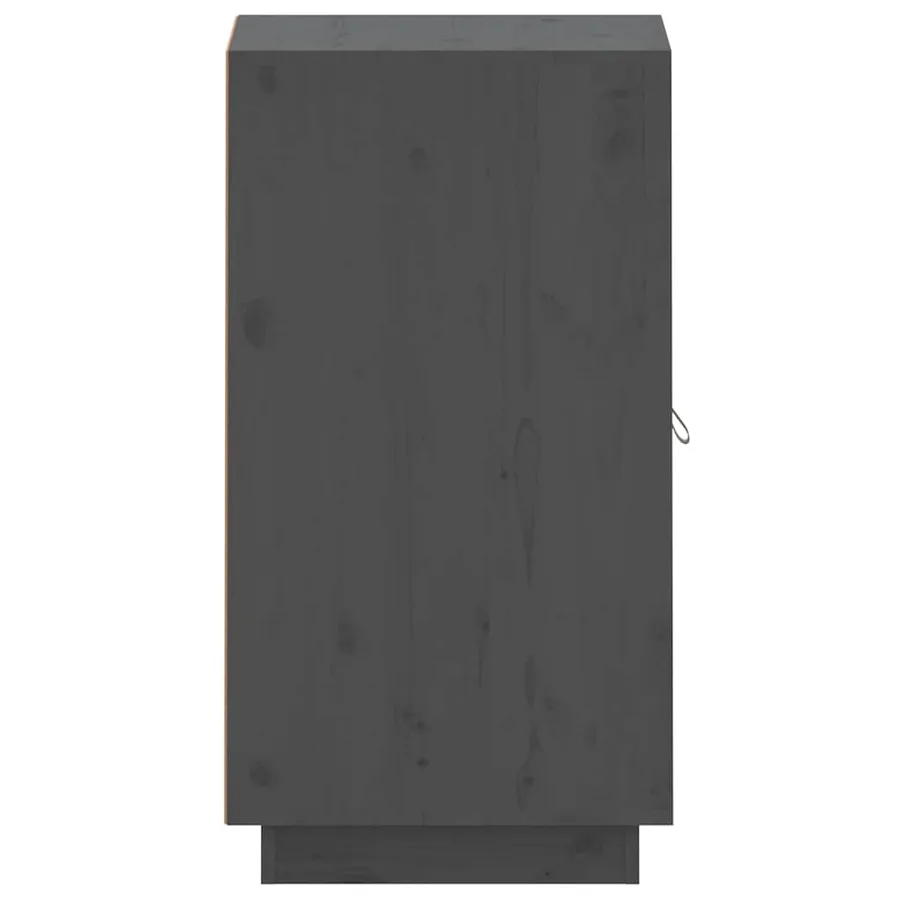 Buffet Gris 34x40x75 cm Bois massif de pin - 5