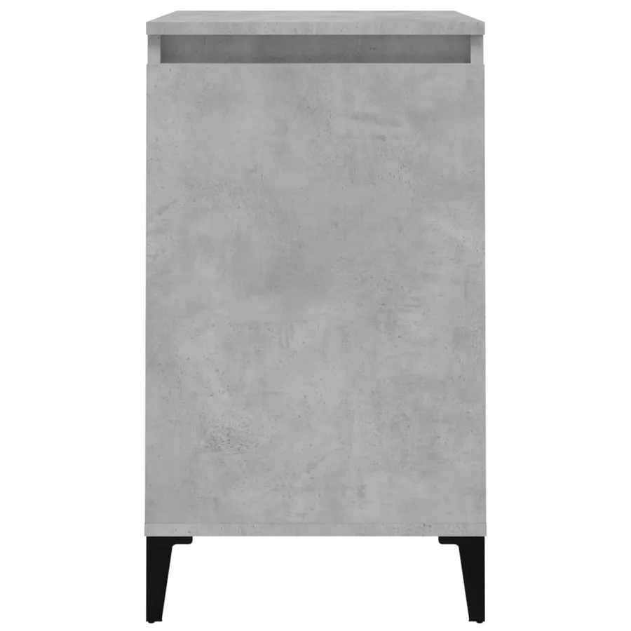 Tables de chevet 2 pcs gris béton 40x35x70 cm bois d'ingénierie - 7