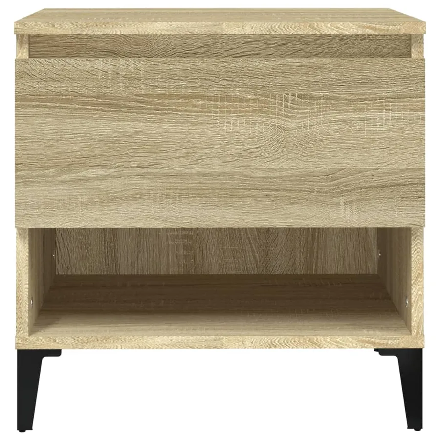 Tables d'appoint 2 pcs Chêne sonoma 50x46x50 cm Bois ingénierie - 7