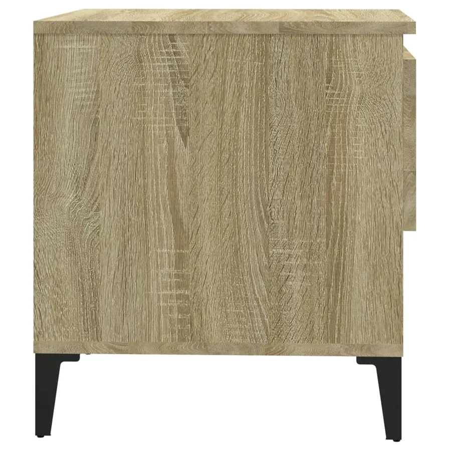 Tables d'appoint 2 pcs Chêne sonoma 50x46x50 cm Bois ingénierie - 9