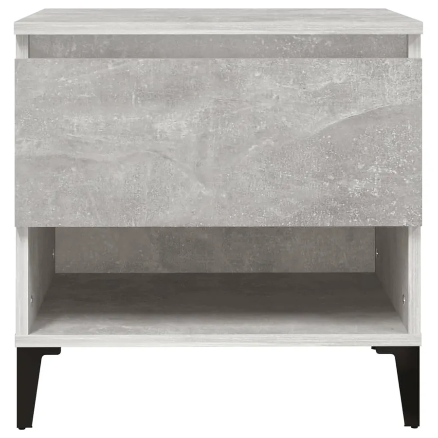 Tables d'appoint 2 pcs Gris béton 50x46x50 cm Bois d'ingénierie - 7