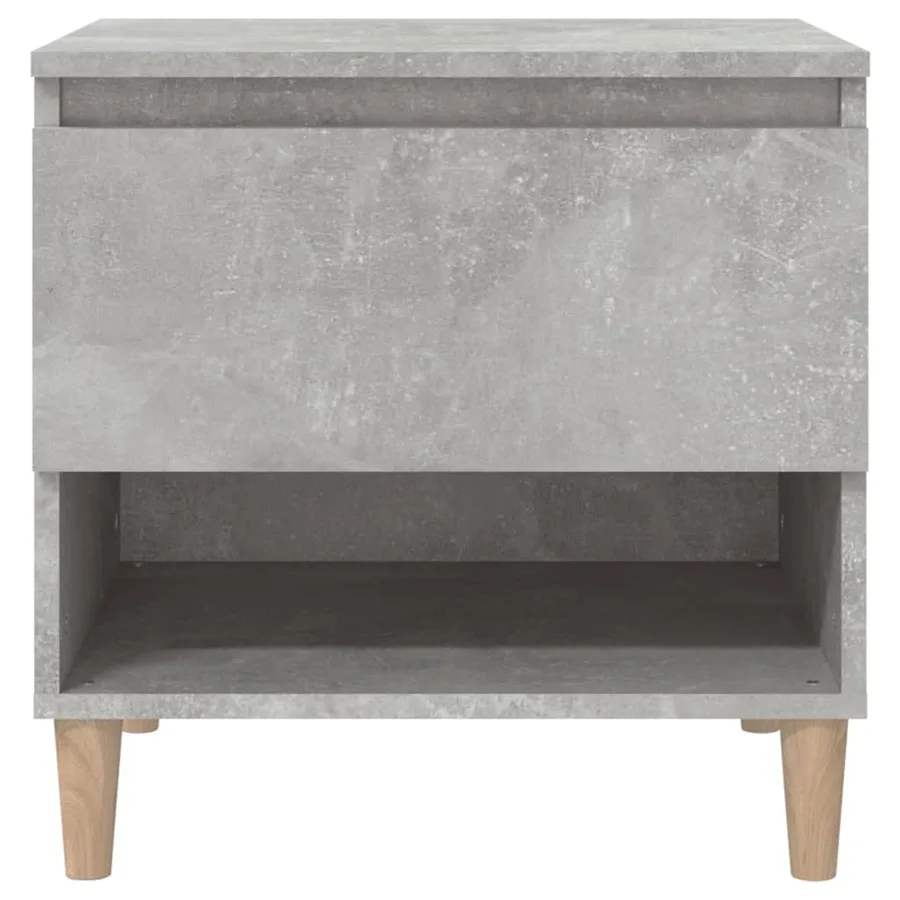 Tables de chevet 2 pcs Gris béton 50x46x50 cm Bois d’ingénierie - 5
