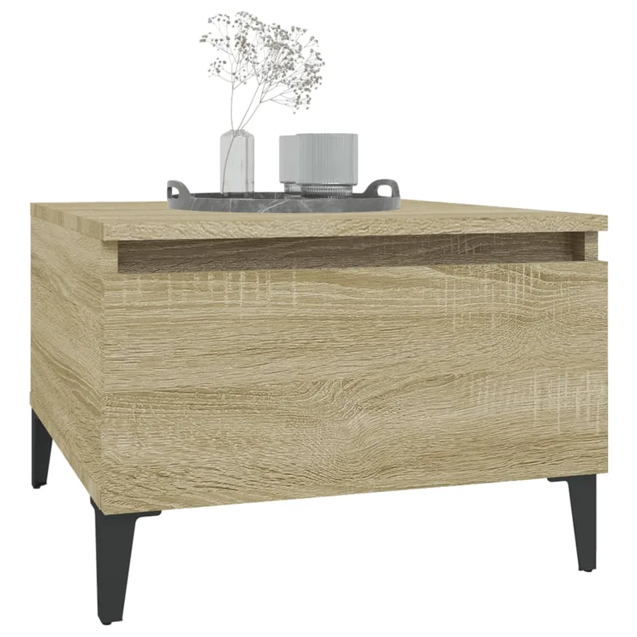 Table d'appoint Chêne sonoma 50x46x35 cm Bois d'ingénierie - 4