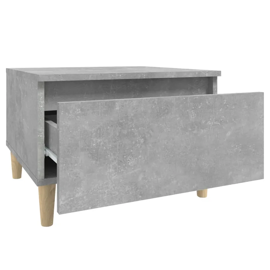 Table d'appoint Gris béton 50x46x35 cm Bois d'ingénierie - 7