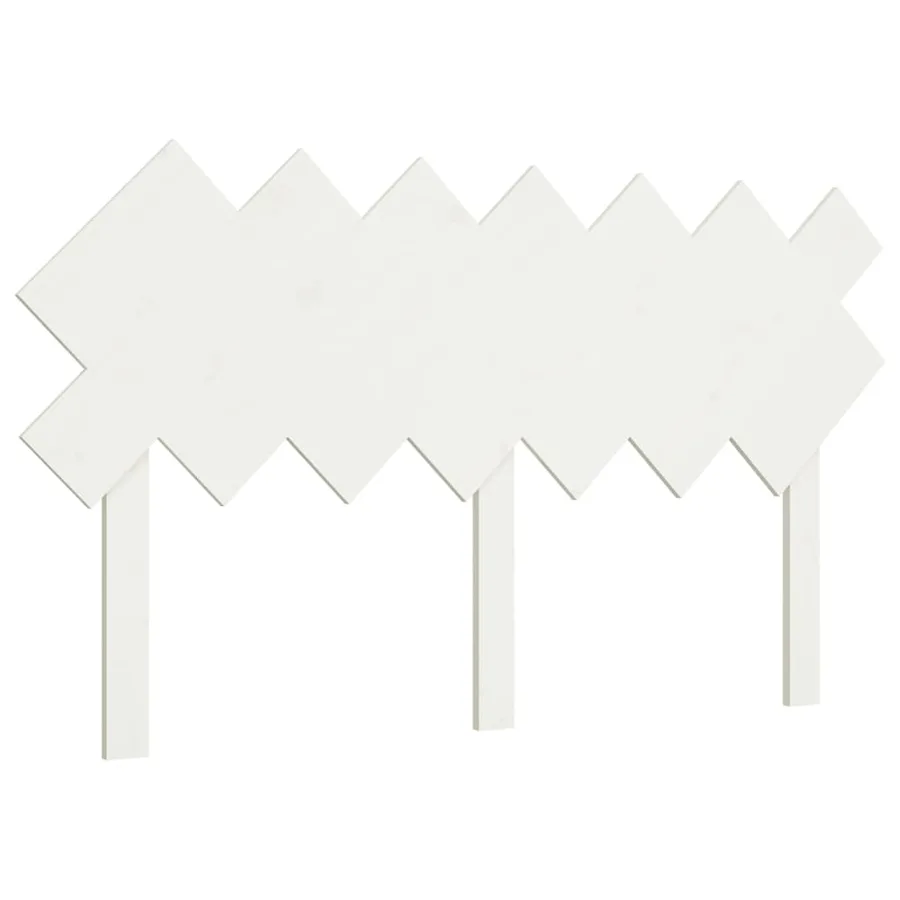 Tête de lit Blanc 151,5x3x81 cm Bois massif de pin - 2