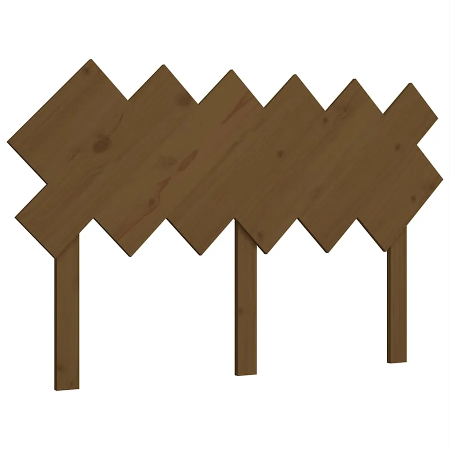 Tête de lit Marron miel 132x3x81 cm Bois massif de pin - 2