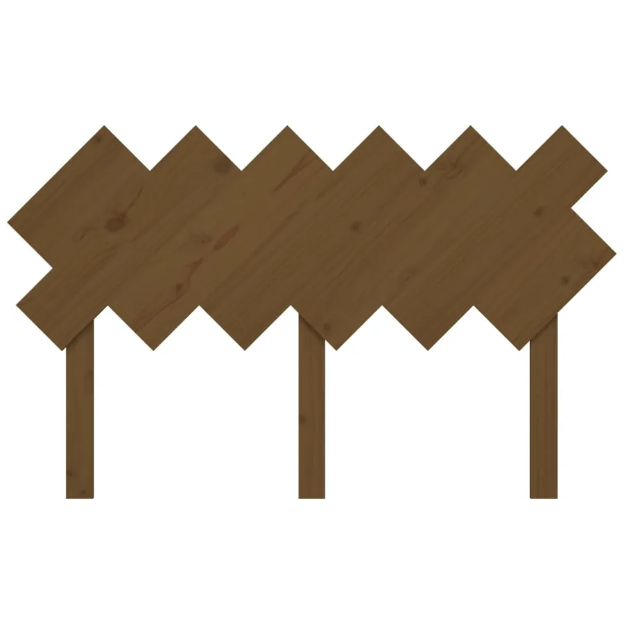 Tête de lit Marron miel 132x3x81 cm Bois massif de pin - 4
