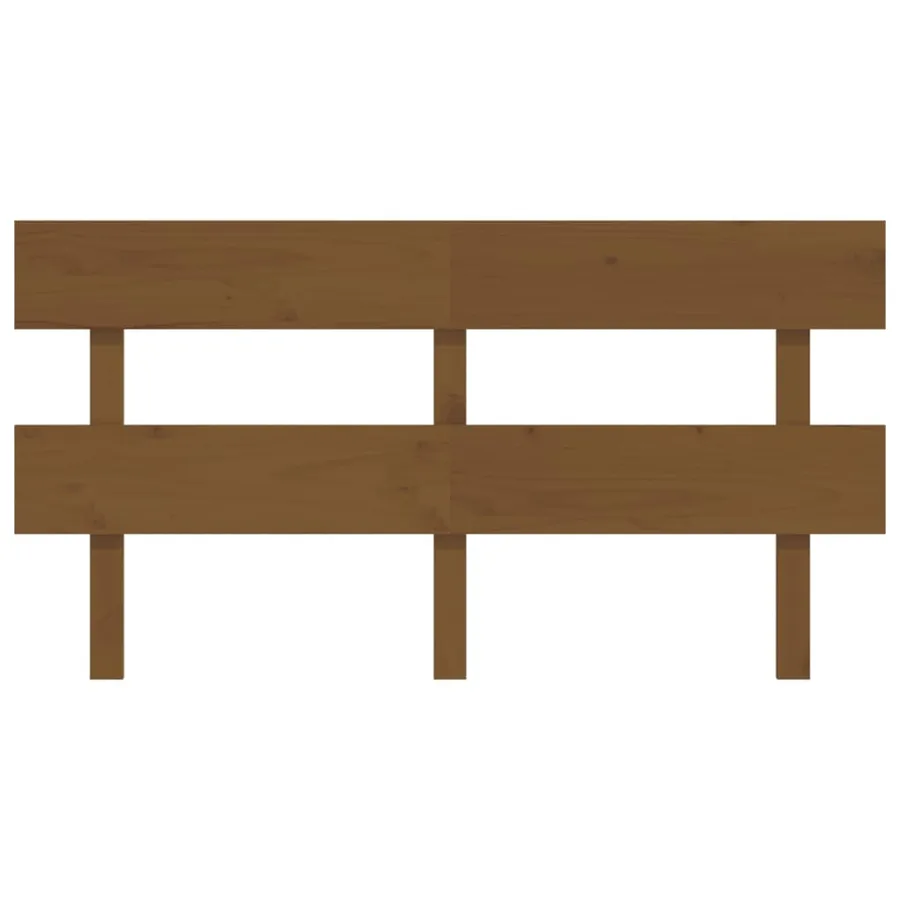 Tête de lit Marron miel 154x3x81 cm Bois massif de pin - 3