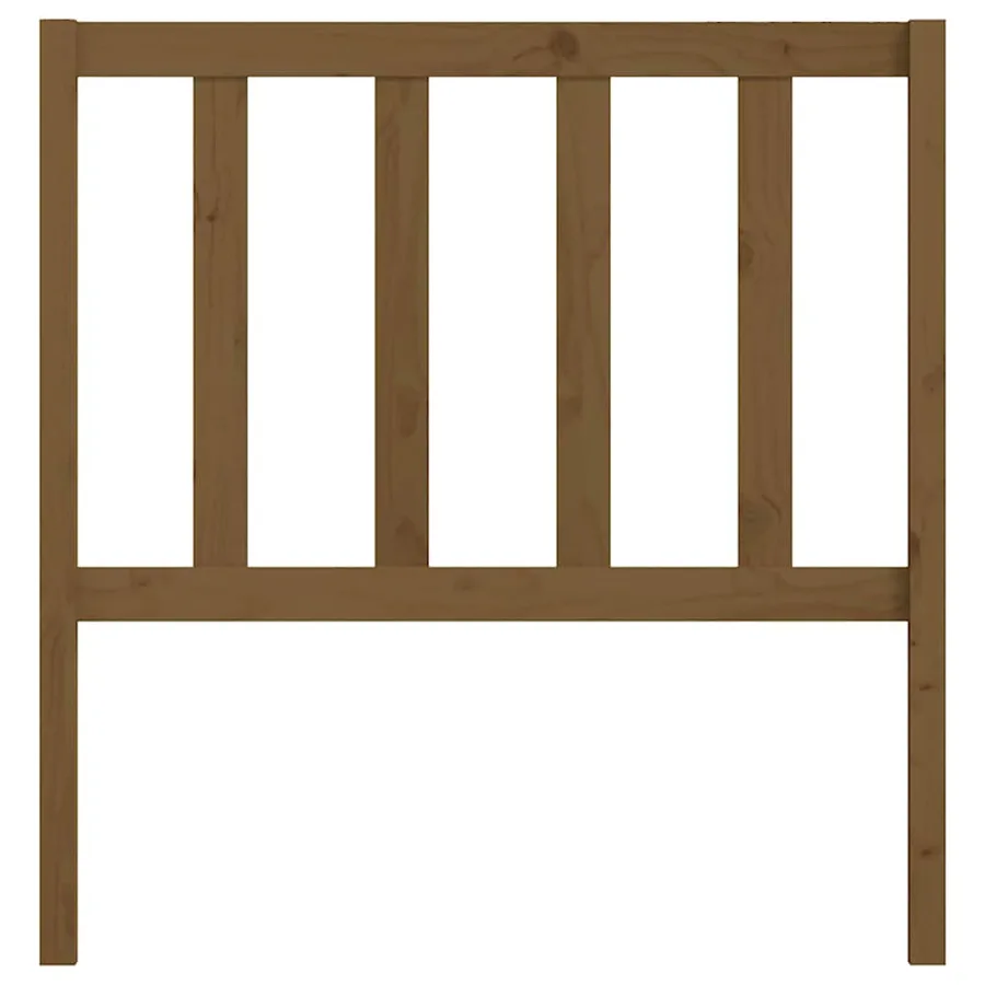 Tête de lit Marron miel 81x4x100 cm Bois massif de pin - 4
