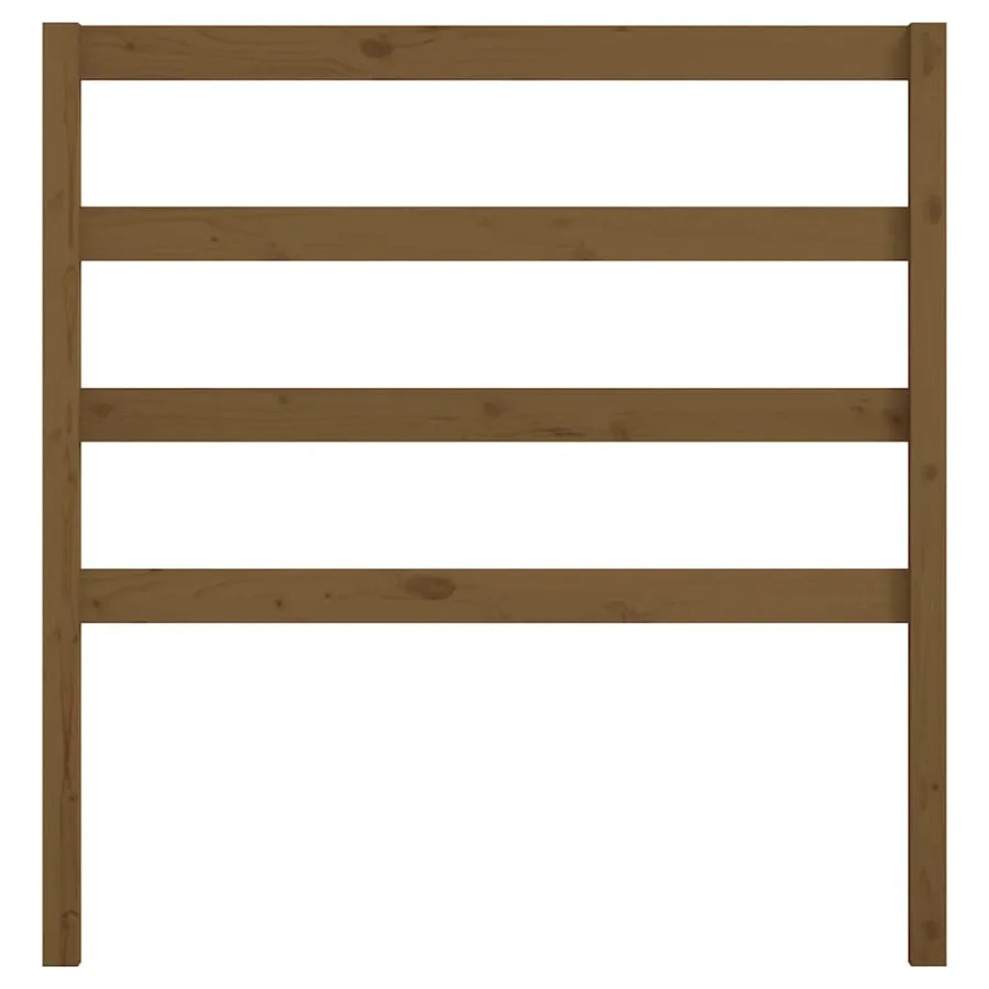 Tête de lit Marron miel 96x4x100 cm Bois massif de pin - 4