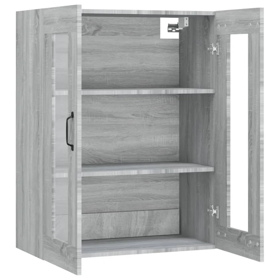 Armoire murale suspendue Sonoma gris 69,5x34x90 cm - 5