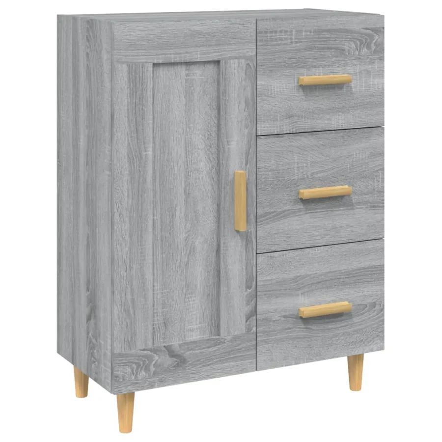 Buffet Sonoma gris 69,5x34x90 cm Bois d'ingénierie - 2