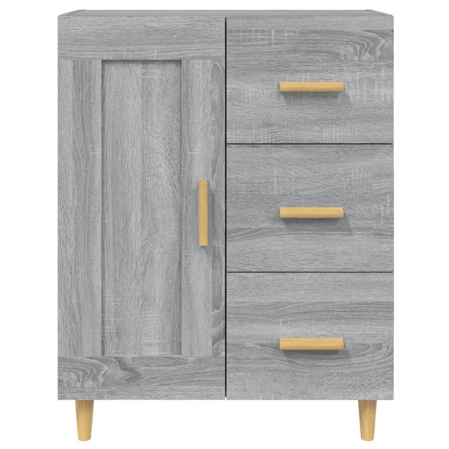 Buffet Sonoma gris 69,5x34x90 cm Bois d'ingénierie - 7