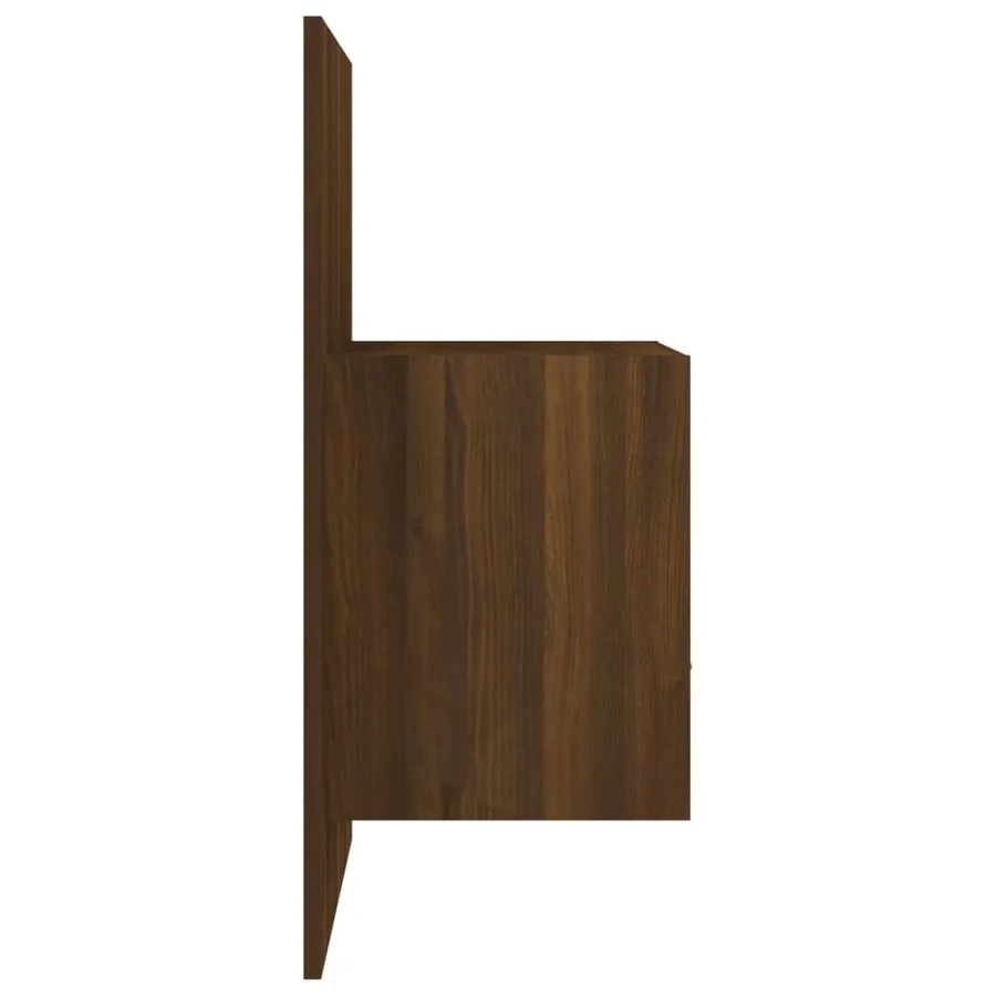 Table de chevet murale Chêne marron - 6