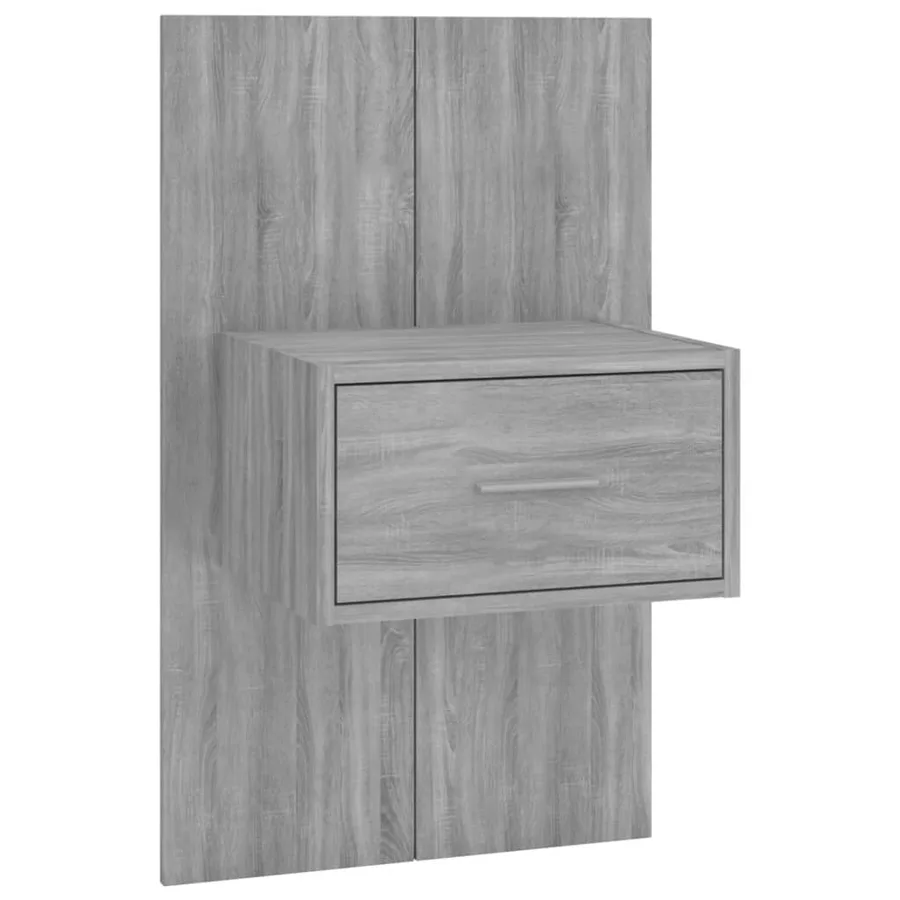 Table de chevet murale Sonoma gris - 2