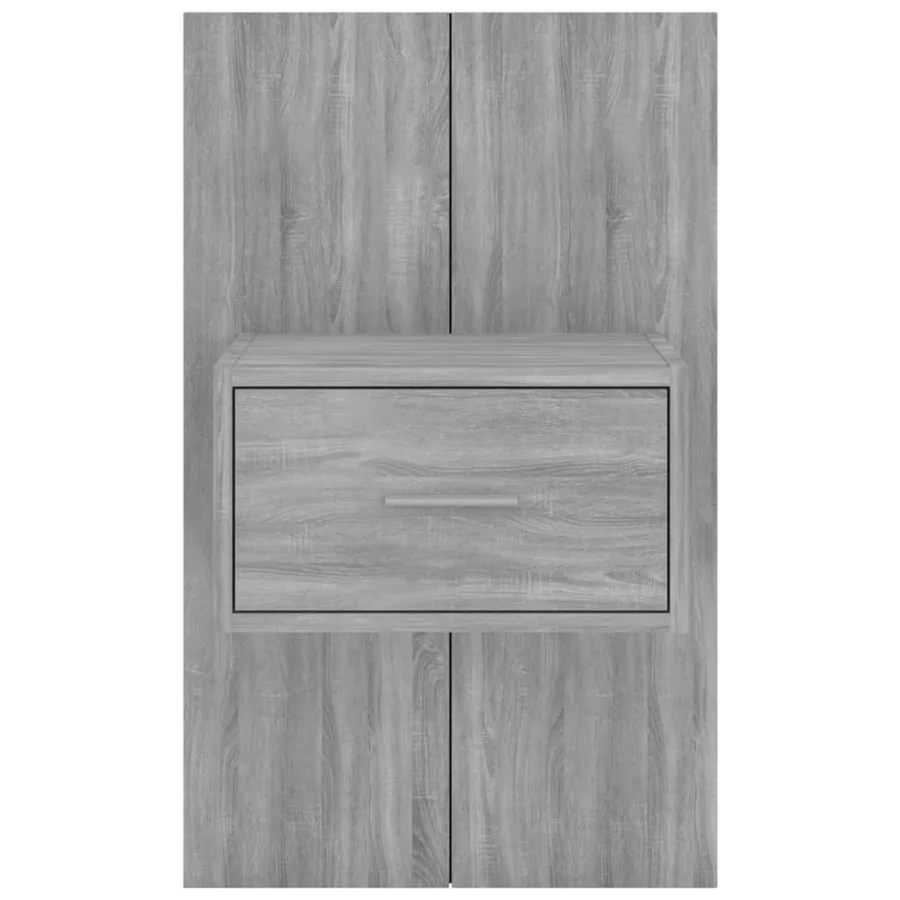 Table de chevet murale Sonoma gris - 4