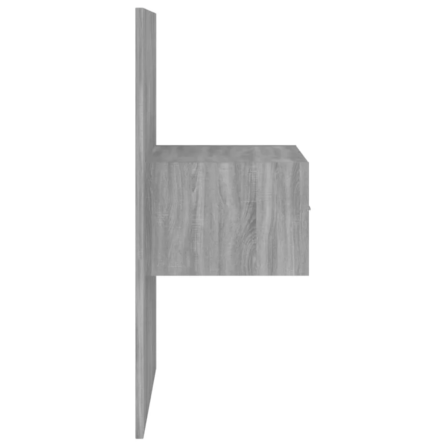 Table de chevet murale Sonoma gris - 5