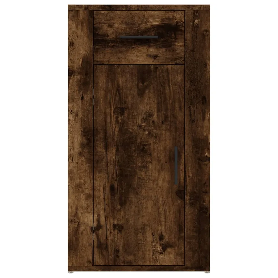 Armoire de bureau Chêne fumé 40x49x75 cm Bois d'ingénierie - 6