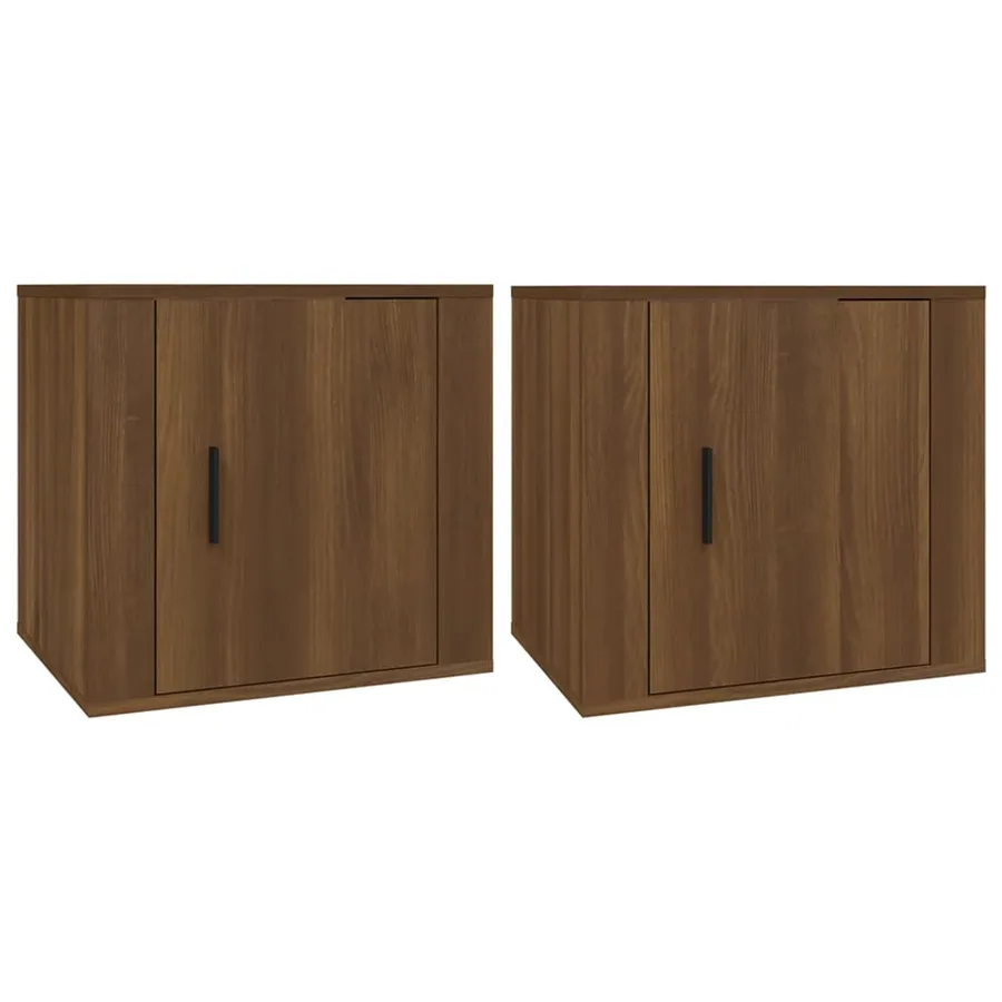 Tables de chevet 2 pcs Chêne marron 50x39x47 cm - 2