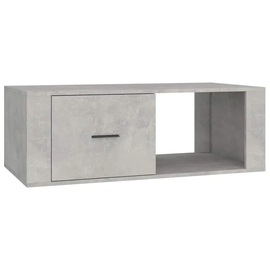 Table basse Gris béton 100x50,5x35 cm Bois d'ingénierie - 2