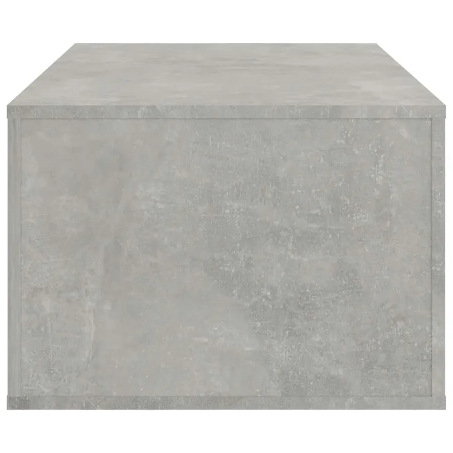 Table basse Gris béton 100x50,5x35 cm Bois d'ingénierie - 8
