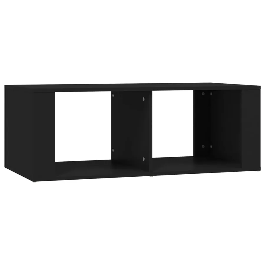 Table basse Noir 100x50x36 cm Bois d'ingénierie - 2