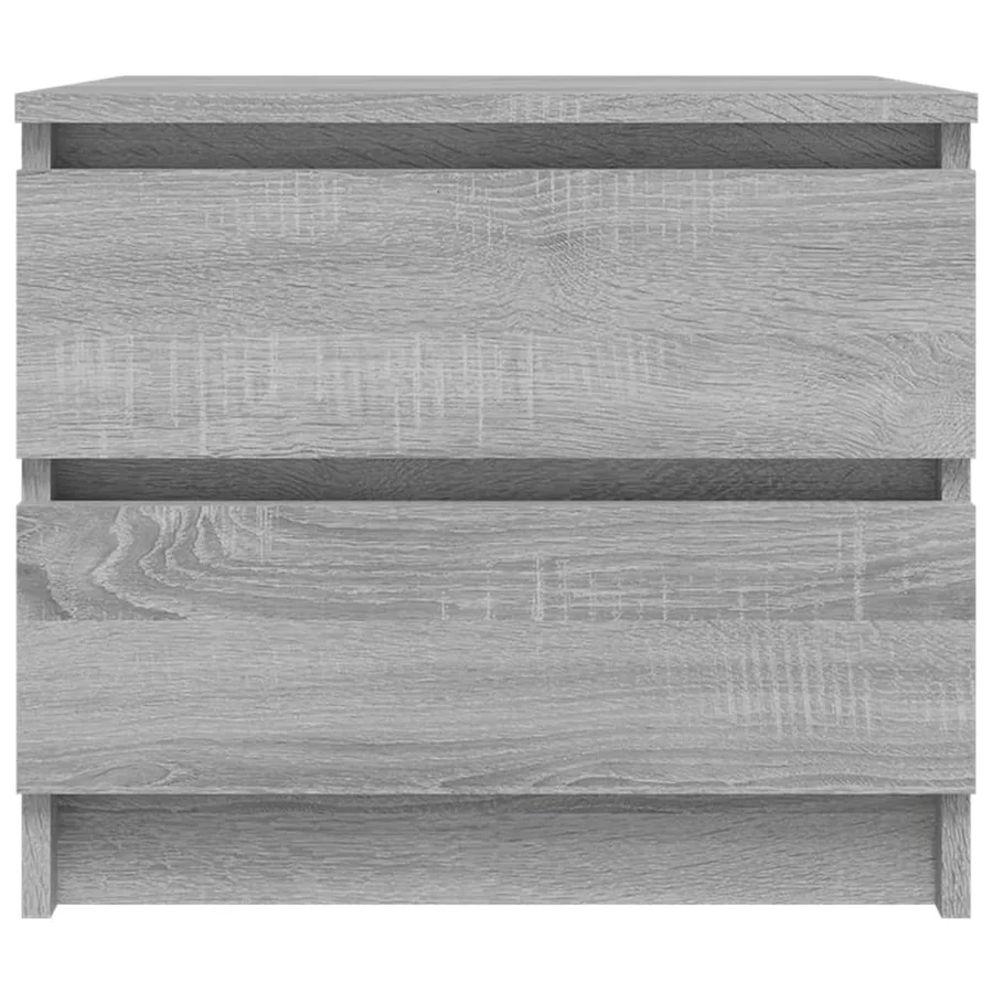 Tables de chevet 2 pcs Sonoma gris 50x39x43,5cm Bois ingénierie - 4