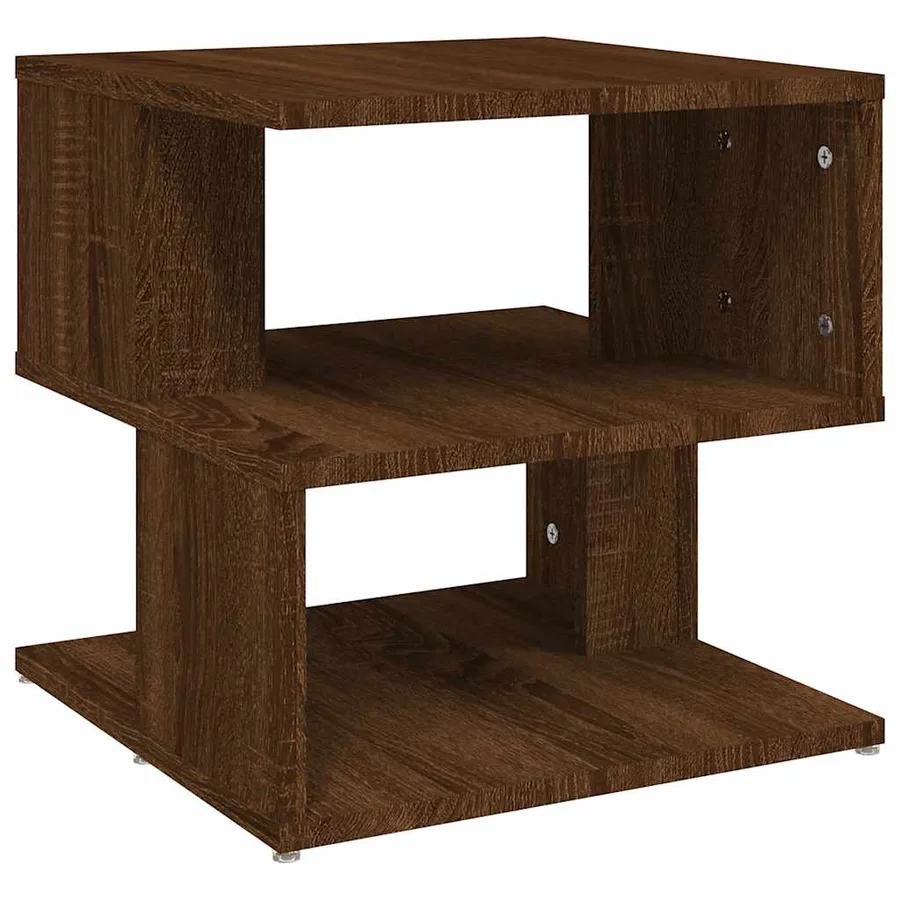 Table d'appoint Chêne marron 40x40x40 cm Bois d'ingénierie - 2
