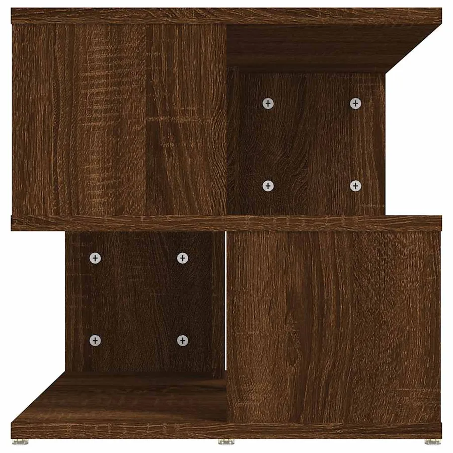 Table d'appoint Chêne marron 40x40x40 cm Bois d'ingénierie - 4