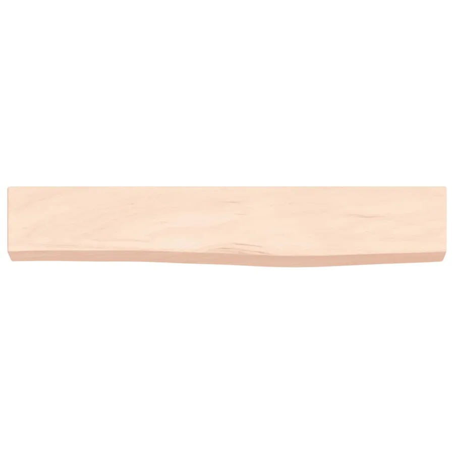 Étagère murale 60x10x4 cm bois de chêne massif non traité - 4