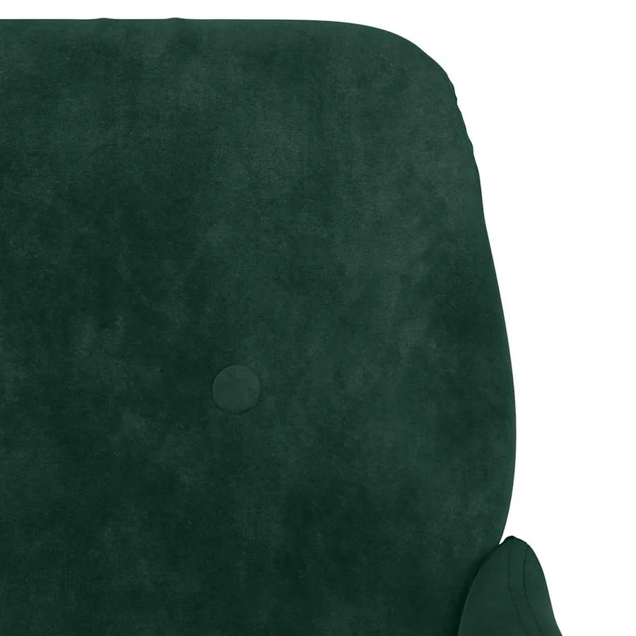 Banc Vert foncé 108x79x79 cm Velours - 6