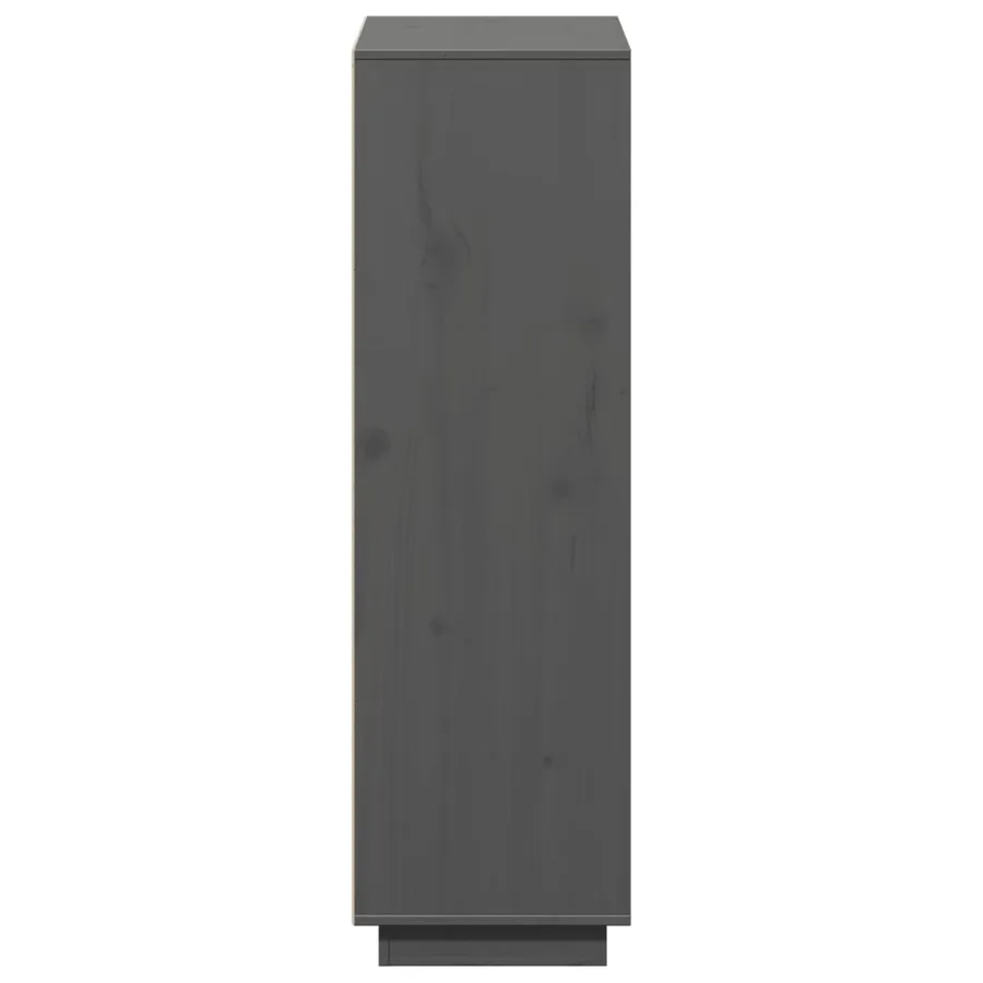 Buffet Gris 110,5x35x117 cm Bois massif de pin - 8