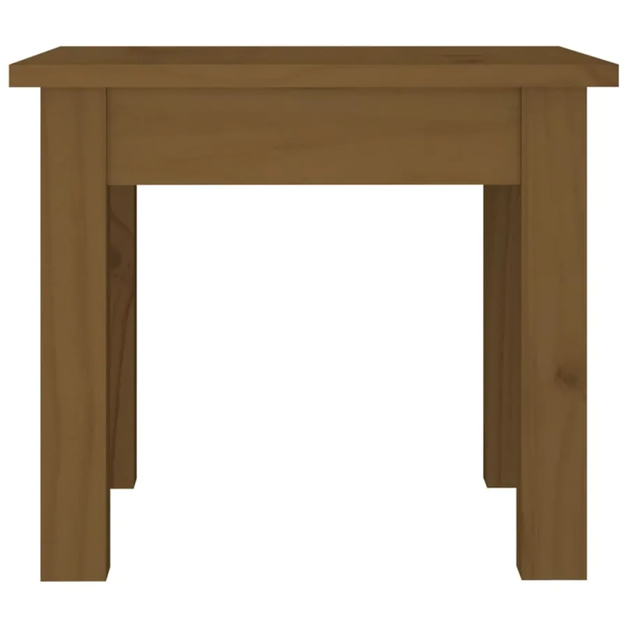 Table basse Marron miel 35x35x30 cm Bois massif de pin - 3