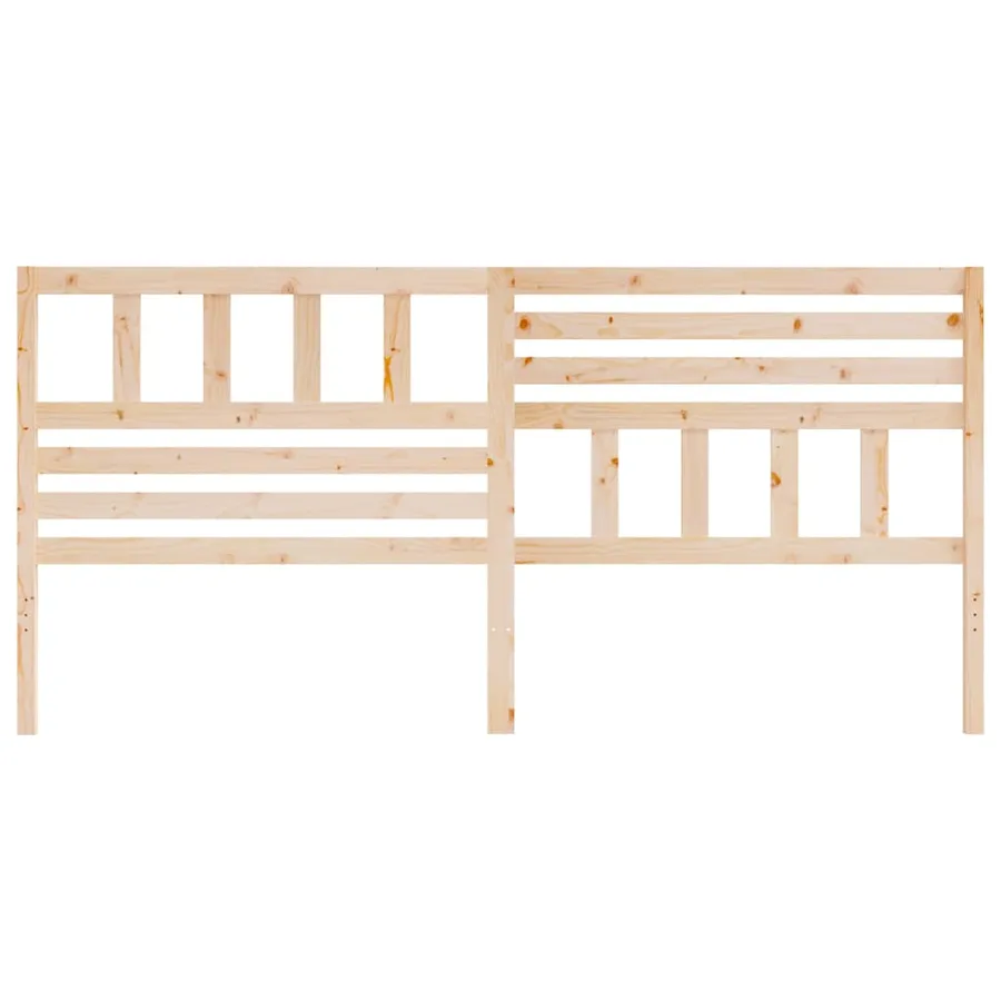 Tête de lit 206x4x100 cm Bois massif de pin - 4
