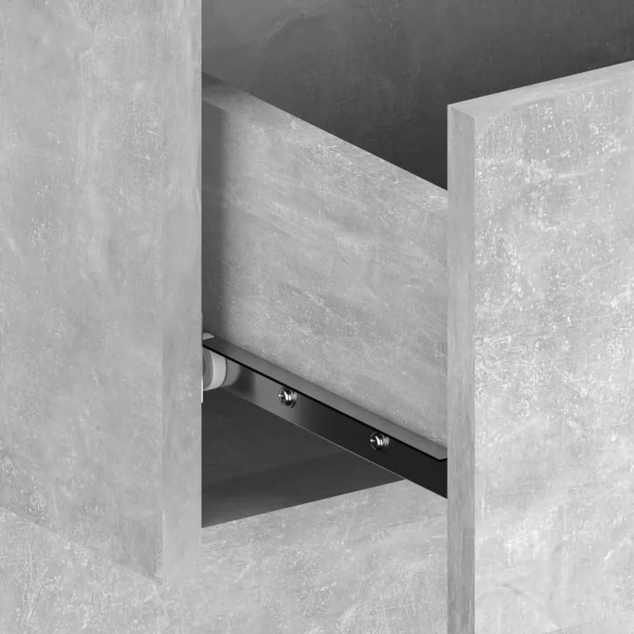 Tables de chevet murales 2 pcs Gris béton - 7