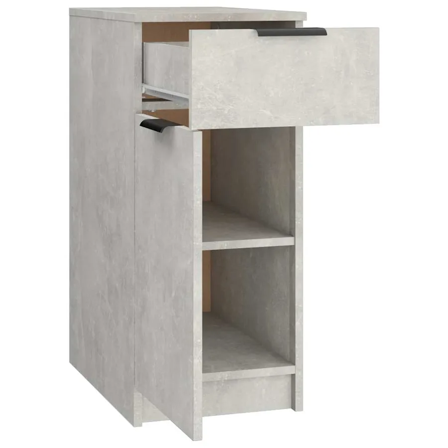 Armoire de bureau Gris béton 33,5x50x75 cm Bois d'ingénierie - 7