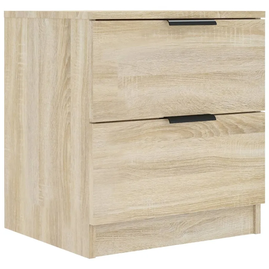 Tables de chevet 2 pcs Chêne Sonoma Bois d'ingénierie - 5