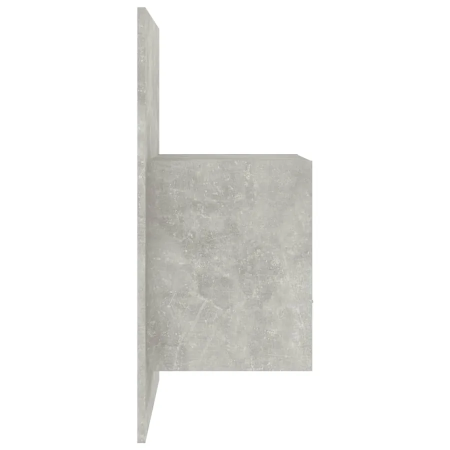 Table de chevet murale Gris béton - 6