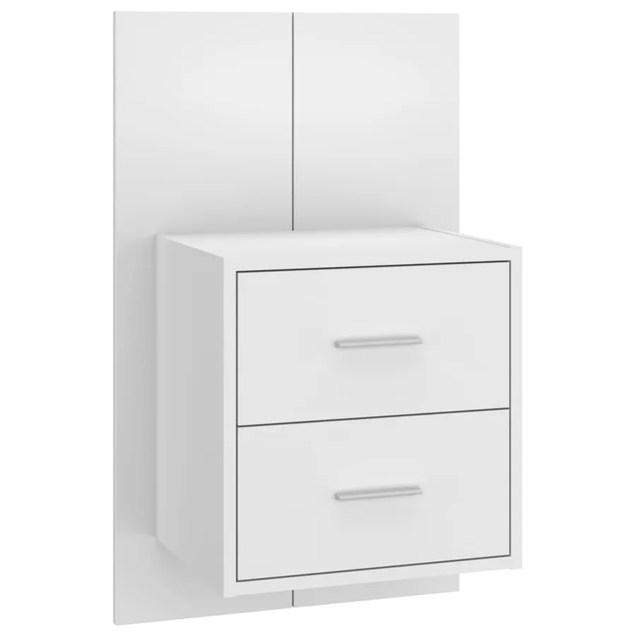 Table de chevet murale Blanc brillant - 2